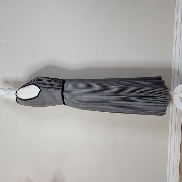 NWT Jason Wu Pleated Houndstooth Plaid Sleeveless Midi Dress - Picture 8 of 14